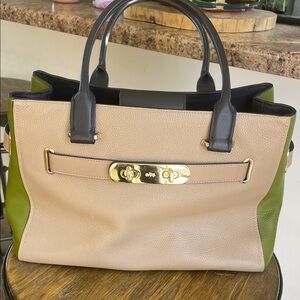 Coach Swagger Carryall in Colorblock Peddle leather